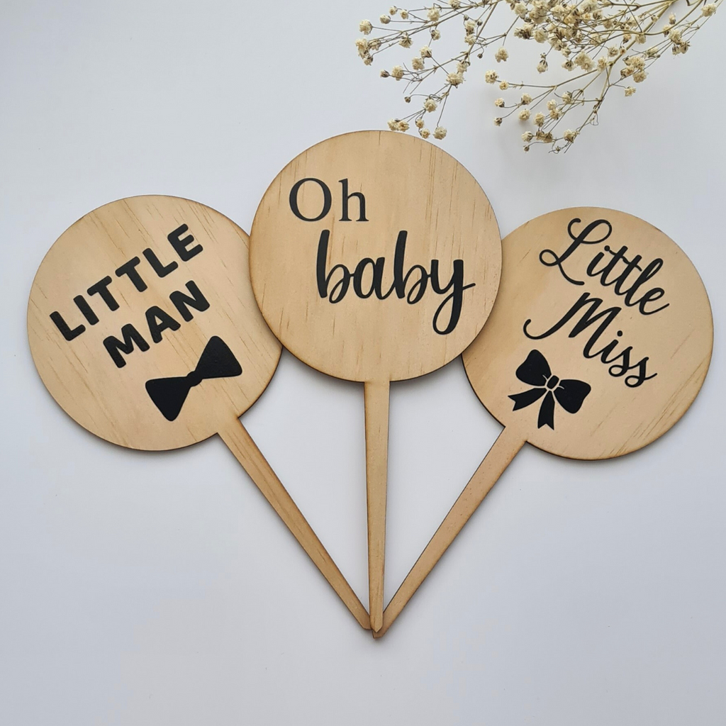 baby announcement, baby cake topper