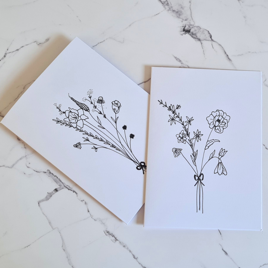 hand drawn cards