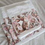 Load image into Gallery viewer, baby girl towel set
